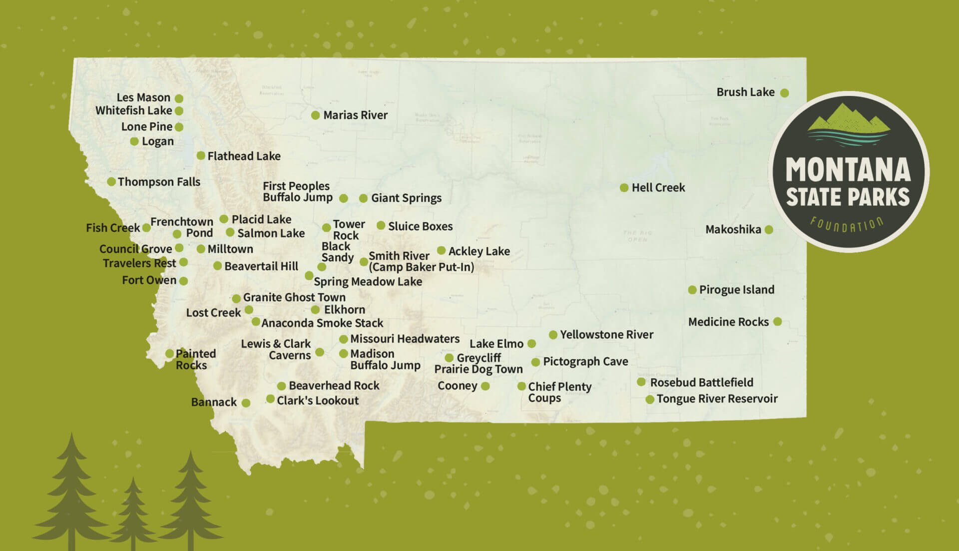Map Of Montana State Parks